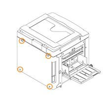 The 4 screws holding on the back cover.